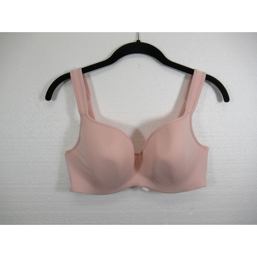 Cacique Lightly Lined T-shirt Bra 36D Pink Underwire